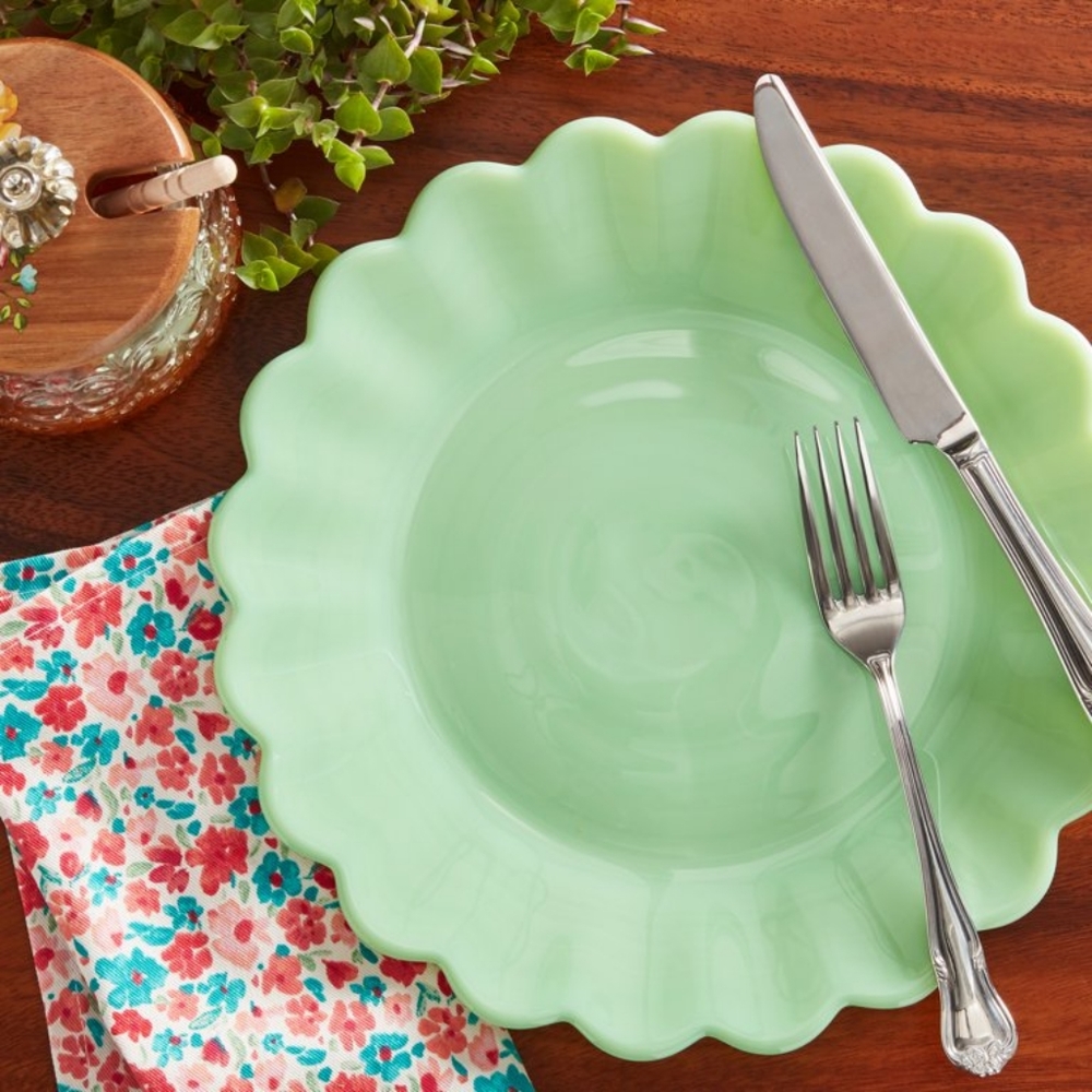 3-Piece Set 🌺 New Pioneer Woman Timeless Treasure Jade 3-Piece Dinnerware Set - Picture 5 of 10